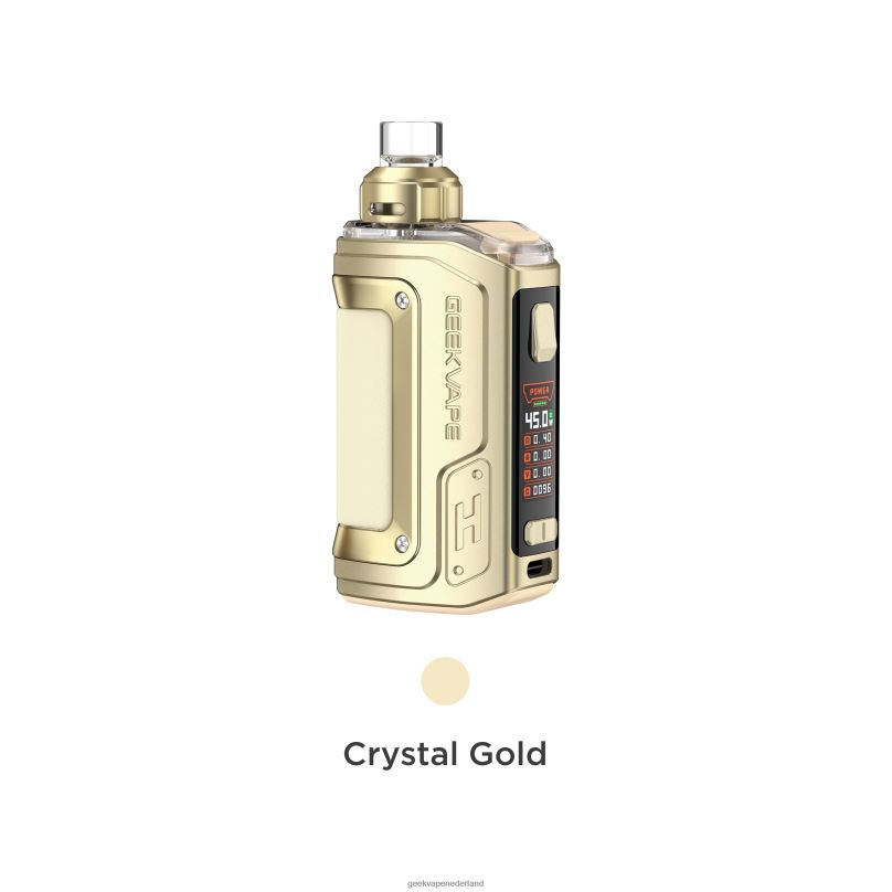 GeekVape Nederland - GeekVape h45 (aegis hero 2) pod mod kit crystal editie kristal goud D8F8H141