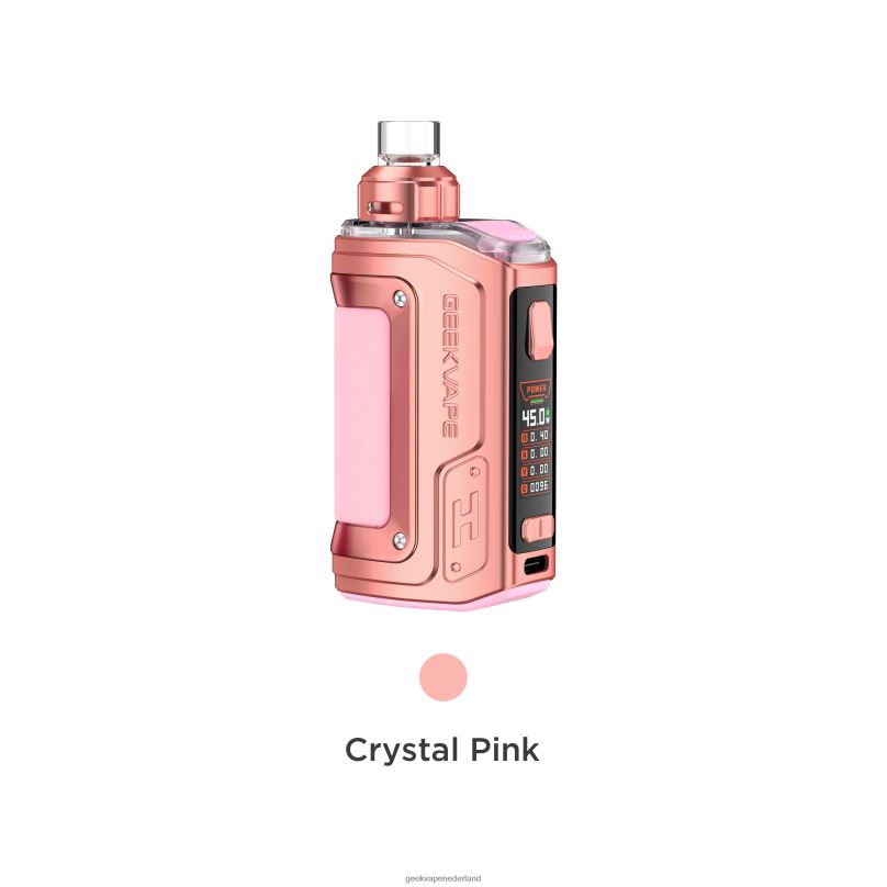 GeekVape Sale - GeekVape h45 (aegis hero 2) pod mod kit crystal editie kristal roze D8F8H140