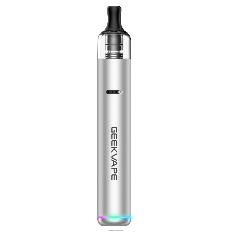 GeekVape Online - GeekVape wenax s3 (stylus 3) vape-penset 1100 mah atoom zilver D8F8H66