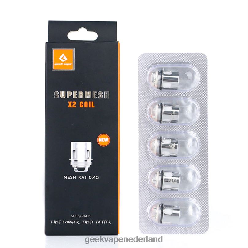 GeekVape Online Store - GeekVape super mesh x1/x2 spoelen (nieuwe versie) 0,4 ohm D8F8H17